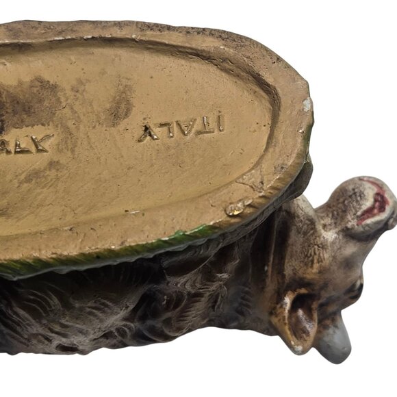 Vintage Ox Cow Figurine Made In Italy Nativity Scene Decoration Christmas - Picture 16 of 16